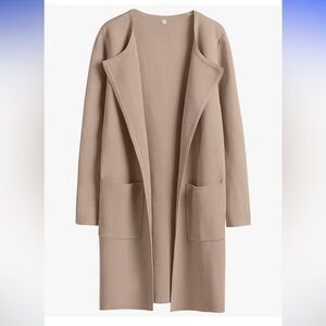 NWT Elegant Tan Women's Long Open Front Cardigan size medium